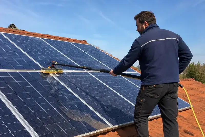 Nettoyage et entretien de panneaux solaires à Schleithal